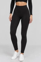 Лосины женские однотонные на флисе черный 214R329-1 AGER 2XL
