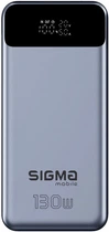 УМБ Sigma X-power SI30A7QLX 30000 mAh 130W Seamless Charging Silver (4827798479117)
