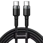 Кабель Baseus Cafule Flash Charging Type-C to Type-C 100W PD 2.0 2m Черный/Серый (CATKLF-ALG1) (480 Мбит/с)