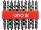 Набор крестовых бит РН2 с системой Non Slip, 1/4", 65 мм, 10 шт YATO (YT-0481)