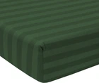 Простирадло на резинці MirSon двоспальне 160x200+25 см Stripe 17-0612 Emerald Бязь (2200008201913)