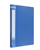 Пластиковая папка с боковым прижимом JOBMAX A4 синяя Buromax (BM.3401-02)