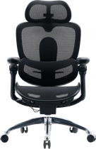 Кресло офисное эргономичное Sihoo DORO C300 PRO V2 Black сетчатое 8D подлокотники 3D подголовник поясничная поддержка газлифт 4 класс алюминиевая основа до 150 кг рост до 190 см (C300-PRO-V2-B101)