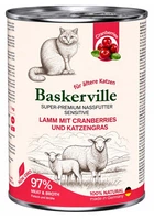 Влажный корм Baskerville Sensitive Lamm Mit Preiselbeeren Ягненок с клюквой и кошачьей мятой 400 г