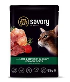 Влажный корм Savory Adult с ягнёнком и свеклой 85 г