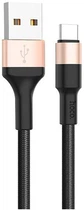 USB Кабель Hoco X26 Xpress USB-A to Type-C 2A 1m Black/Gold