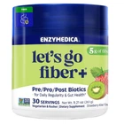 Пробіотичні волокна, смак ківі та полуниці, Probiotic Drink Lets Go Fiber, Enzymedica, 261 г