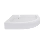 Lidz Душовий піддон KAPIELKA ST80x80x14 низький, напівкруглий, діаметр зливу 52 мм