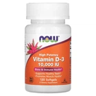 Вітамін Д3, Vitamin D-3, Now Foods, 10 000 МО, 120 капсул
