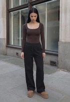 Женские спортивные штаны стаф черные на флисе зимние Staff ril black fleece S (404468)