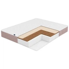 Ортопедичний безпружинний матрац Family Sleep Flambé Veluress Collection 140×200 см Білий з рожевим (НФ-00001755)