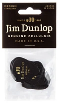 Медиаторы Dunlop 483P03MD Genuine Celluloid Black Medium Player's Pack (12 шт.)