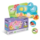 Настольная игра Лото Животные и их места обитания DoDo 300196, 6 карточек, 24 фишки