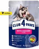 Влажный корм для щенков Club 4 Paws Premium с курицей в желе