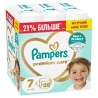 Підгузки Pampers Premium Care Розмір 7 (15+ кг) 120 шт (8006530223638)
