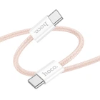 Кабель HOCO X104 Source charging data cable Type-C to Type-C 60W 2m Pink