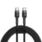 Кабель Baseus Cafule Series Flash charge Data Cable Type-C to Type-C PD2.0 60W 1m Black-Grey CATKLF-GG1