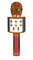 Бездротовий мікрофон-караоке Wster, MP3, Bluetooth. Pink and Gold (1525693038)