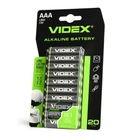 Батарейка лужна VIDEX LR03/AAA 20шт BLISTER VIDEX (28232-000)