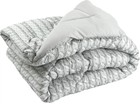 Зимова євро ковдра Руно Grey Braid 200×220 см, антиалергенне силіконізоване волокно 300 г/м² (Р322.52_Grey Braid)