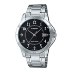 Чоловічий годинник Casio MTP-V004D-1B чорний циферблат