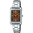 Женские часы Casio LTP-1234DD-5A коричневый циферблат