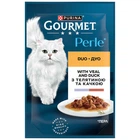 Вологий корм Purina Gourmet Perle Duo з телятиною і качкою 85 г