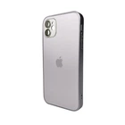Чохол для смартфона AG Glass Matt Frame Color Logo for iPhone 12 Titanium Grey