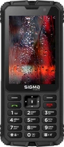 Мобільний телефон Sigma mobile X-treme PM68 Black, 2 Nano-SIM, 3.5" (320x480), microSD (max 32Gb), Cam 0,3 Mp, no GPS, no Wi-Fi, BT, FM, MP3, Li-Ion 7000mAh
