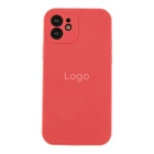 Чохол Premium Silicone Case Full Size with Frame для iPhone 12 Колір 25.Camelia