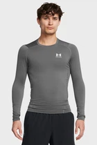 Чоловічий сірий лонгслів UA HG Armour Comp LS Under Armour S 1361524-025