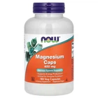 Магній Magnesium Caps Now Foods 400 мг 180 вегетаріанських капсул