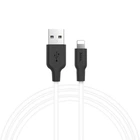 Кабель зарядки HOCO X21 Plus (2.4A) (2M) та синхронізації для Apple Lightning to USB для iOS пристроїв iPhone Білий