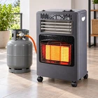 Газово-электрический инфракрасный обогреватель 2в1 Domotec MS-6607 на колесах 1200/2800/4200 Вт.