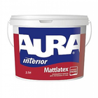 Фарба інтер'єрна Aura Mattlatex 2,5 л, біла - для стель і стін матова водно-дисперсійна миється, тонується
