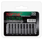 Набор бит Toptul Torx 1/4" L25 мм T40 10 предметов (FSEA0840G)