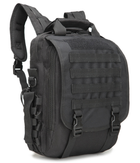 Сумка рюкзак тактическая,городская,деловая ForTactic Черная - изображение 1
