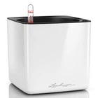 Кашпо Lechuza Cube Glossy 16 белый блестящий 13520