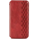 Кожаный чехол-книжка GETMAN Cubic (PU) для Samsung Galaxy A13 4G Красный