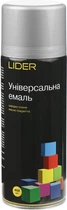 Емаль ун. LIDER 400 мл RAL 9006 Срібляста