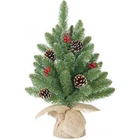 Штучна сосна Black Box Trees Creston Frosted зелена з шишками та ягодами 45 см (8718861153040)