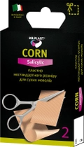 Пластырь нестандартного размера Milplast Corn Salicylic для сухих мозолей 2 шт (8017990118907) - изображение 1