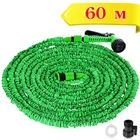 Садовый Шланг Magic Hose для полива с водным распылителем на 7 режимов 60м Зелёный