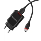 Зарядний пристрій Borofone BA20A USB 2.1A Type-C чорний