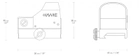 Коллиматорный прицел Hawke Reflex Dot 1x25 Weaver (12131) - изображение 3