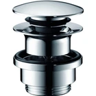 Донний клапан HANSGROHE для умивальників з переливом push-open, Chrome (50100000)