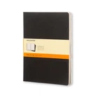 Блокнот Moleskine Cahier Черный большой 120 страниц в линию 19х25 см (9788883705014)