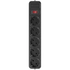 Фильтр питания Maxxter 5 розеток 3м (SPM5-G-10B) черный