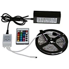 LED лента светодиодная RGB 5050 (300LED) с блоком питания и пультом комплект 5 метров защита IP68