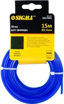 Волосінь для тримера Sigma квадрат Ø2.4 мм 15 м (5617041)